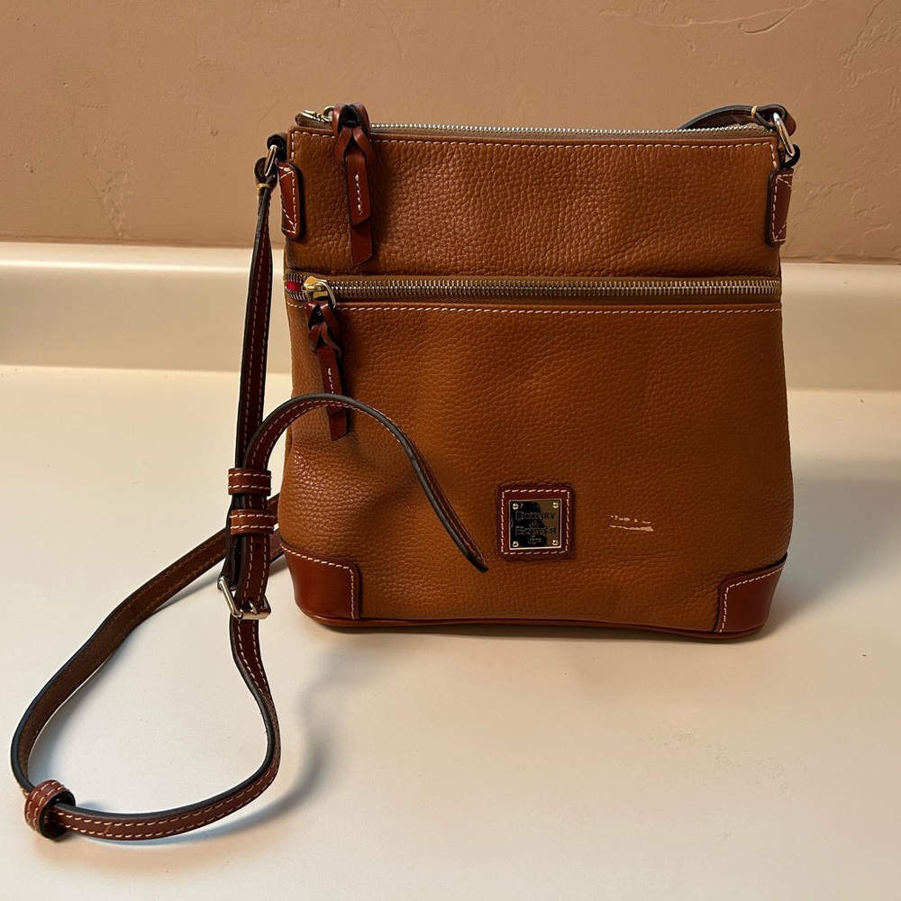 Dooney & Bourke Red and Tan Leather Bag
